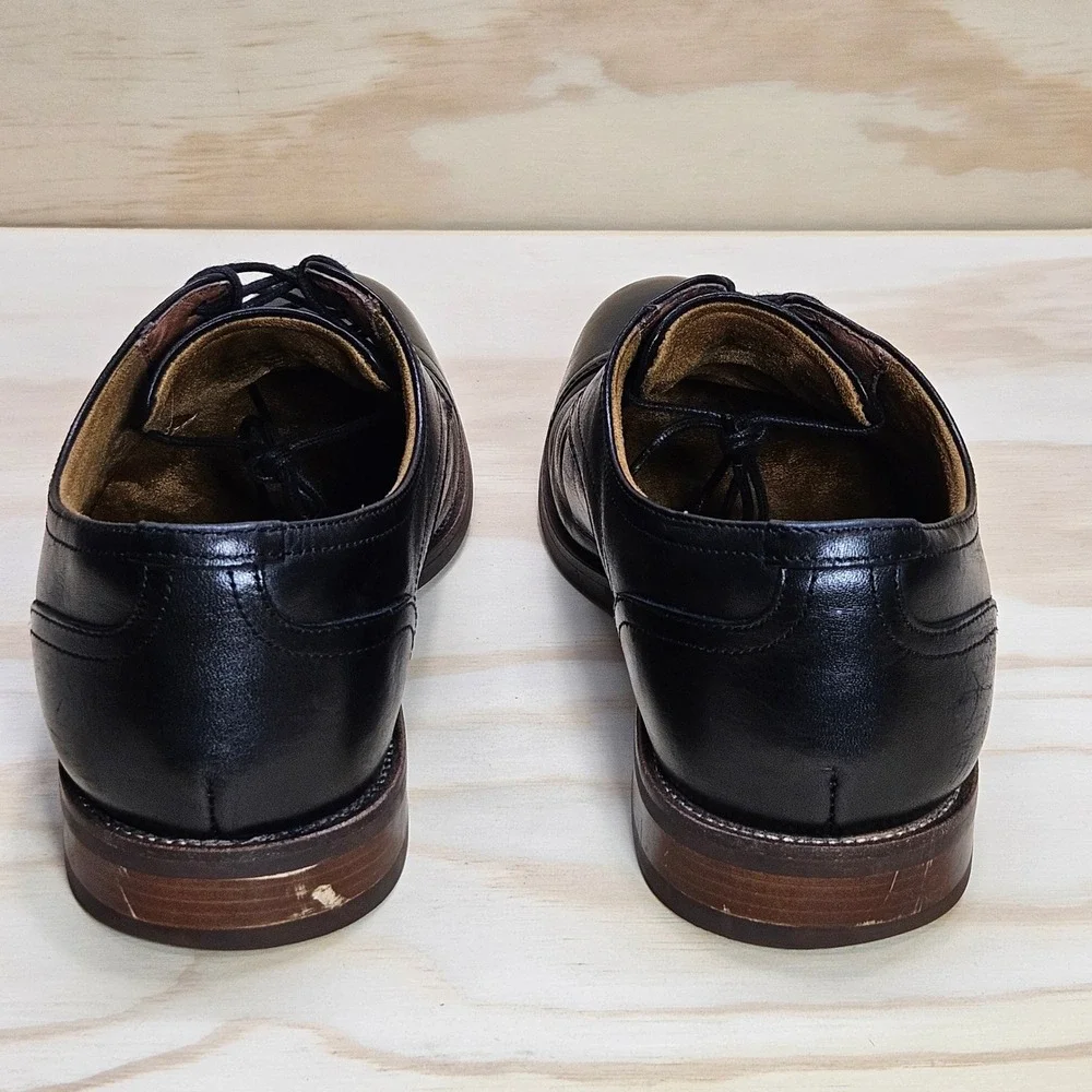 Florsheim Mens Black Leather Cap Toe Oxford Dress Shoes 13384NR-001 Size 9.5 M